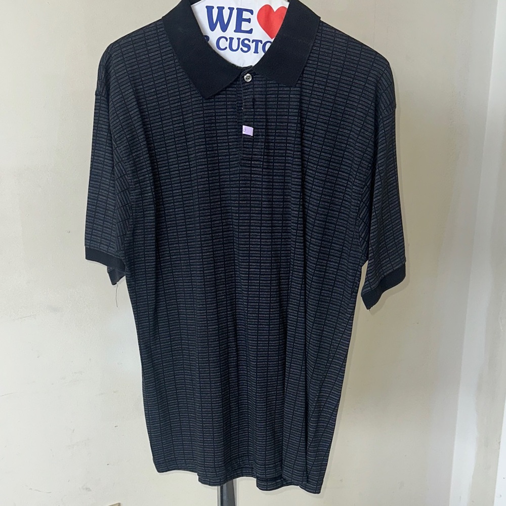 Bert Pulitzer Men's Black Polo Shirt XL